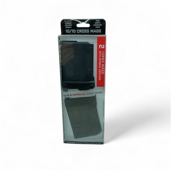 Cross Industries Gen 2 10/10 Cross Mags 5.56x45, 10 Round Magazine with Integrated Couplers, New