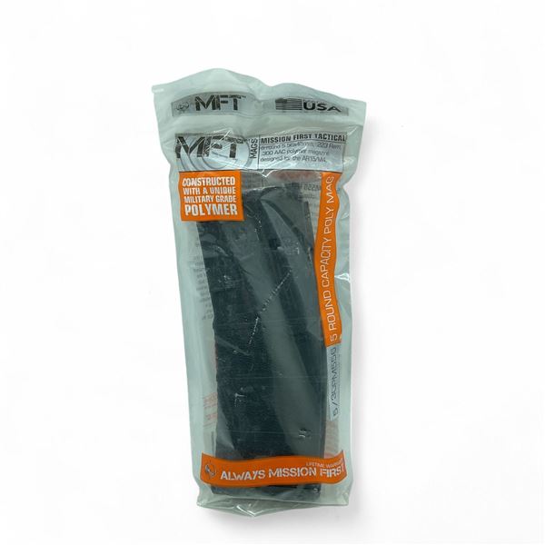 MFT 5.56x45mm, .223 Rem, .300 AAC, 5 Round AR15/M4 Polymer Magazine, New