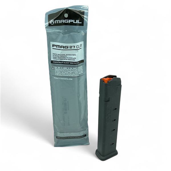 Magpul PMag 27 Glock 9x19mm Nato, 27 Round Pinned Magazine, New