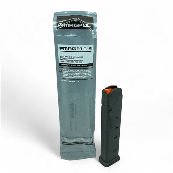 Magpul PMag 27 Glock 9x19mm Nato, 27 Round Pinned Magazine, New