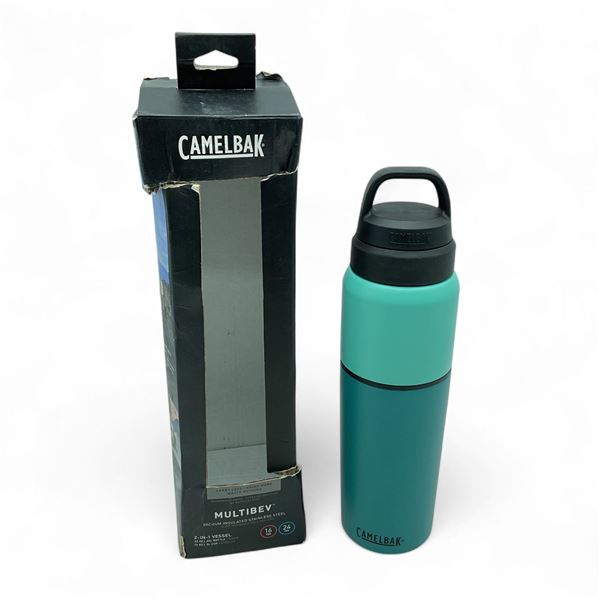 CamelBak MultiBev 2-in-1 Vessel, Vacuum Insulated Stainless Steel, 22 oz Bottle and 16 oz Cup