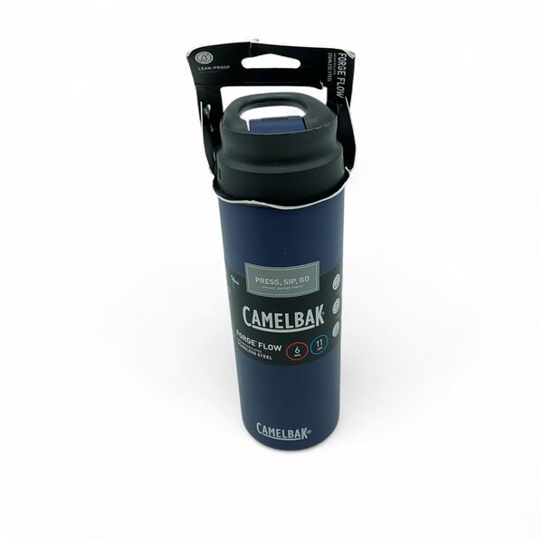 CamelBak 16 oz Forge Flow Travel Mug. Vacuum Insulated Stainless Steel, Navy Blue