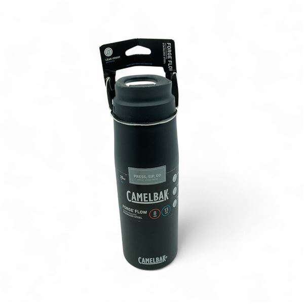 CamelBak 20 oz Forge Flow Travel Mug, Vacuum Insulated Stainless Steel, Black
