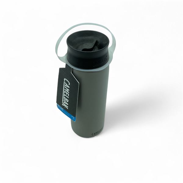 CamelBak 20 oz Hot Cap Travel Mug, Vacuum Insulated Stainless Steel, Stone Grey