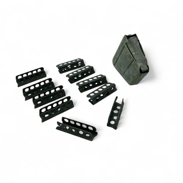Lee Enfield Stripper Clips X 10 Qty and Magazine