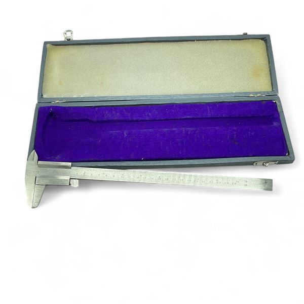 Stainless Steel Vernier Caliper Gauge 0-10" with Case