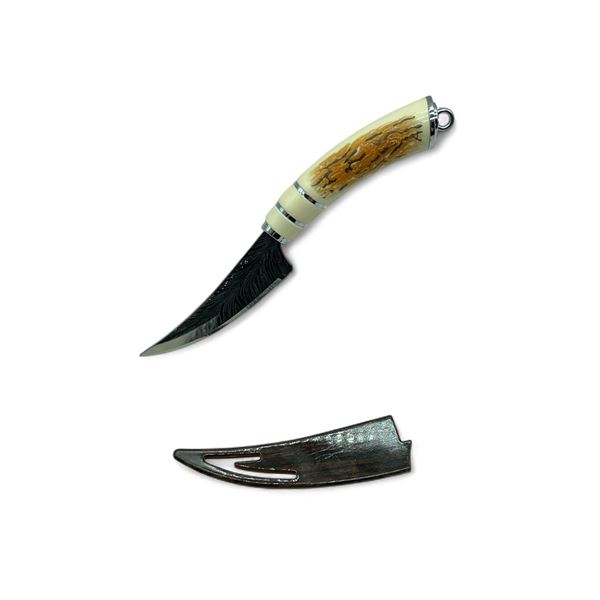 Fixed 4" Blade Knife with Plastic Sheath and Box