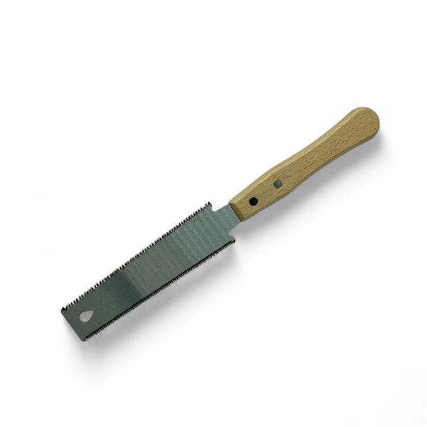 Double Sided 6" Hand Saw with Flexible Blade and Wooden Handle