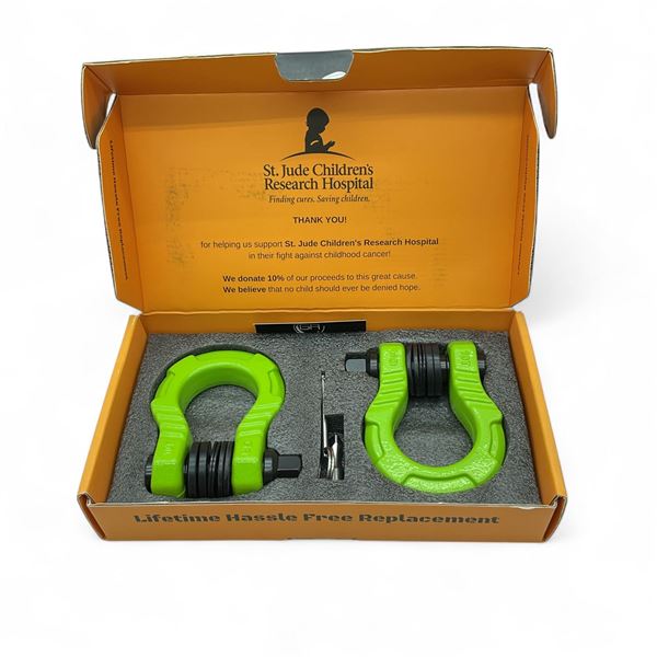 Gear America Uber Shackles, 7/8" Pin, 10T WLL, New X 2 Qty