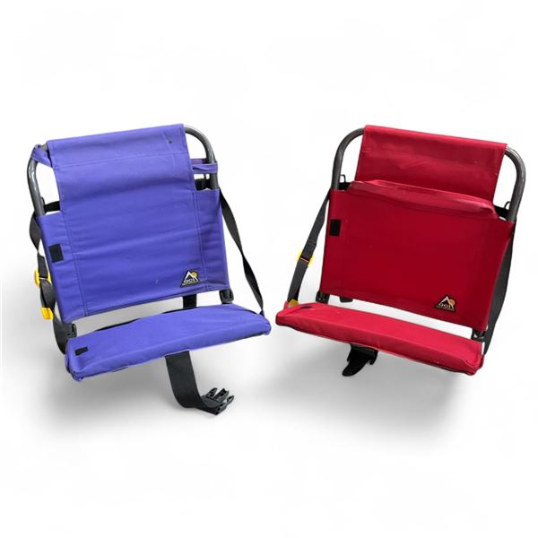 Portable Bleacher/ Stadium Seat X 2, Red and Purple