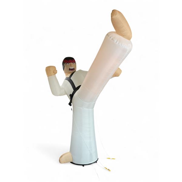 Martial Arts Advertisement on Air Blowing Stand, 118" (9.8 Feet) Tall