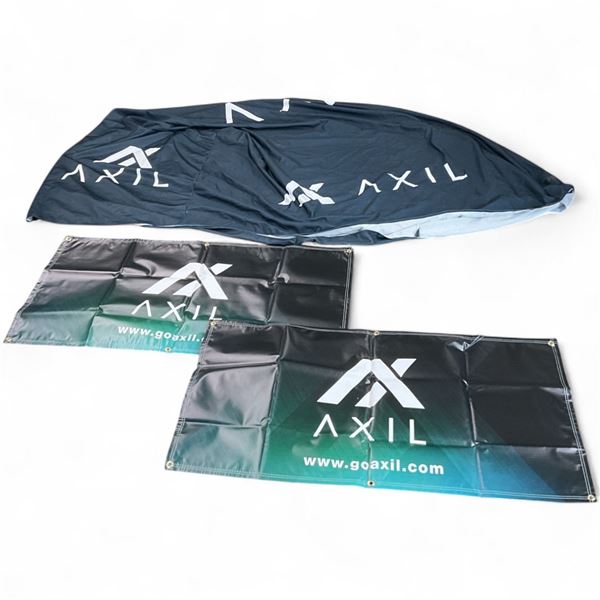 Vinyl Axil 47" X 23" Banners and Advertising Table Cloth