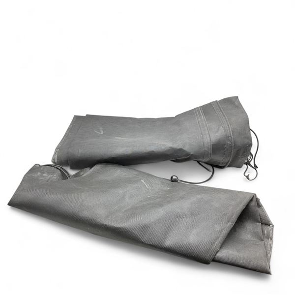 Black Mesh RV Awning Shade Screen with Zipper, 8' x 14'3", New X 2 Qty