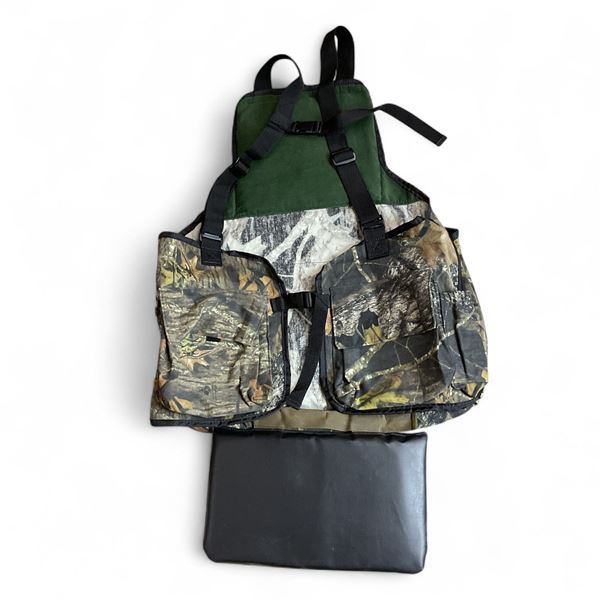Adjustable Mossy Oak Break Up Camo Turkey Hunting Vest