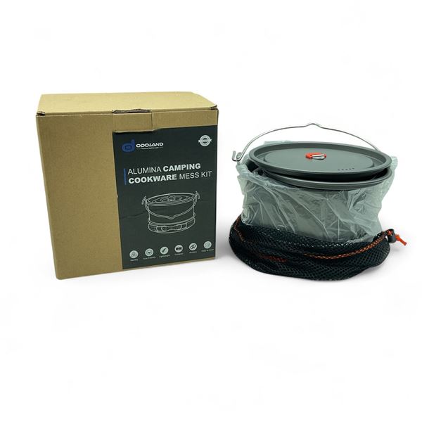 Dodoland Alumina Camping Cookware Mess Kit, New