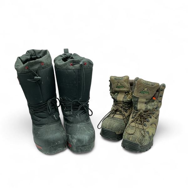Wind River Yukon 2.0 IceFX Boots, Size: 11 and Rocky Camo Boots, Size: 11