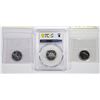 Image 2 : Lot of (x3) Canada 5¢; 1954 ICCS MS-64 SF, 1956 PCGS PL-64, 1967 ICCS MS-63 Rotated Die