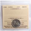 Image 1 : 1958 Canada 10¢ ICCS MS-65