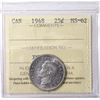Image 1 : 1948 Canada 25¢ ICCS MS-62