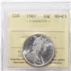 Image 1 : 1967 Canada 50¢ ICCS MS-65