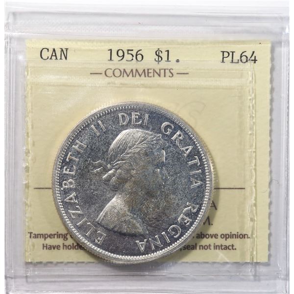 1956 Canada $1 ICCS PL-64