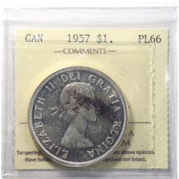 1957 Canada $1 ICCS PL-66