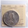 Image 1 : 1958 Canada $1 ICCS PL-65
