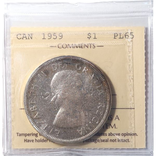1959 Canada $1 ICCS PL-65