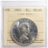 Image 1 : 1963 Canada $1 ICCS MS-64