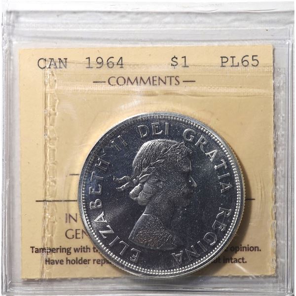 1964 Canada $1 ICCS PL-65