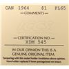 Image 4 : 1964 Canada $1 ICCS PL-65