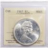 Image 1 : 1967 Canada $1 ICCS MS-65