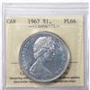 Image 1 : 1967 Canada $1 ICCS PL-66