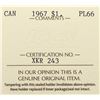 Image 4 : 1967 Canada $1 ICCS PL-66