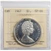 Image 1 : 1967 Canada $1 ICCS SP-66 Cameo
