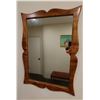 Image 1 : Wood Framed Wall Mirror 25" x 33"