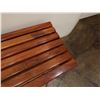 Image 13 : Wooden Slatted Bench 36" x 15" x 17"H