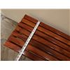 Image 14 : Wooden Slatted Bench 36" x 15" x 17"H