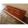 Image 15 : Wooden Slatted Bench 36" x 15" x 17"H