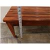 Image 16 : Wooden Slatted Bench 36" x 15" x 17"H