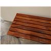 Image 3 : Wooden Slatted Bench 36" x 15" x 17"H