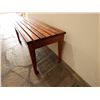 Image 7 : Wooden Slatted Bench 36" x 15" x 17"H