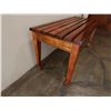 Image 8 : Wooden Slatted Bench 36" x 15" x 17"H