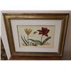 Image 1 : L. Tulipa Floral Artwork, Framed 21" x 17"