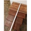 Image 13 : Qty 4 Wooden Nesting Tables 21" x 13" x 21"H (largest)