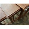 Image 9 : Qty 4 Wooden Nesting Tables 21" x 13" x 21"H (largest)