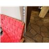 Image 26 : Qty 2 Knoll Wood Framed Chairs w/ Red Woven Seats & Backs (fragile) 24" x 26" x 29"H