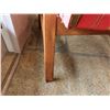 Image 8 : Qty 2 Knoll Wood Framed Chairs w/ Red Woven Seats & Backs (fragile) 24" x 26" x 29"H