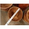Image 9 : Qty 5 Woven Baskets, Misc Sizes