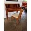 Image 2 : Martin & MacArthur  RC541 Wooden Plantation Desk (Vanity with Hutch) w/ Chair 36" x 18" x 39"H